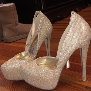 Sparkly high heels